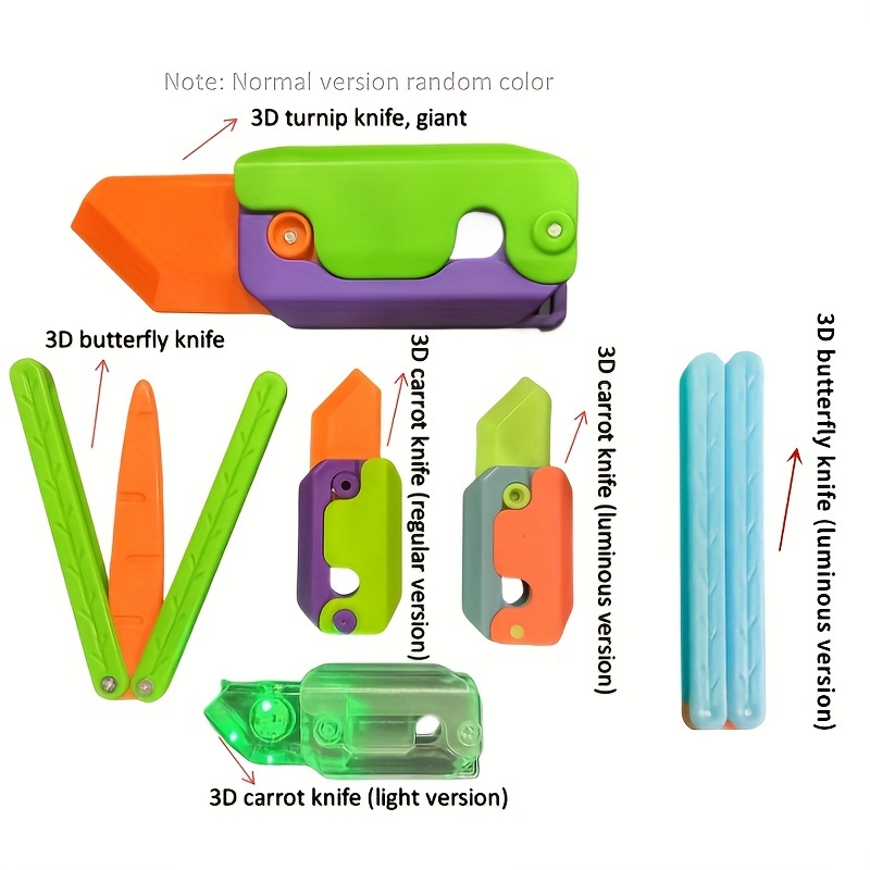 3D Gravity Radish Knife – BubblePup