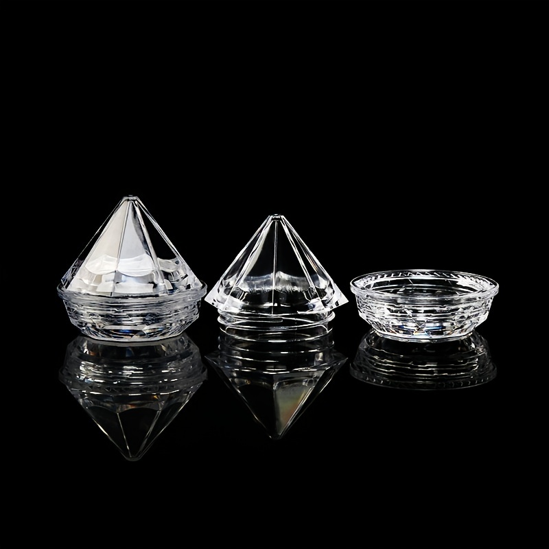 Empty Clear Cosmetic Jars Diamond shaped Mini Cosmetic - Temu