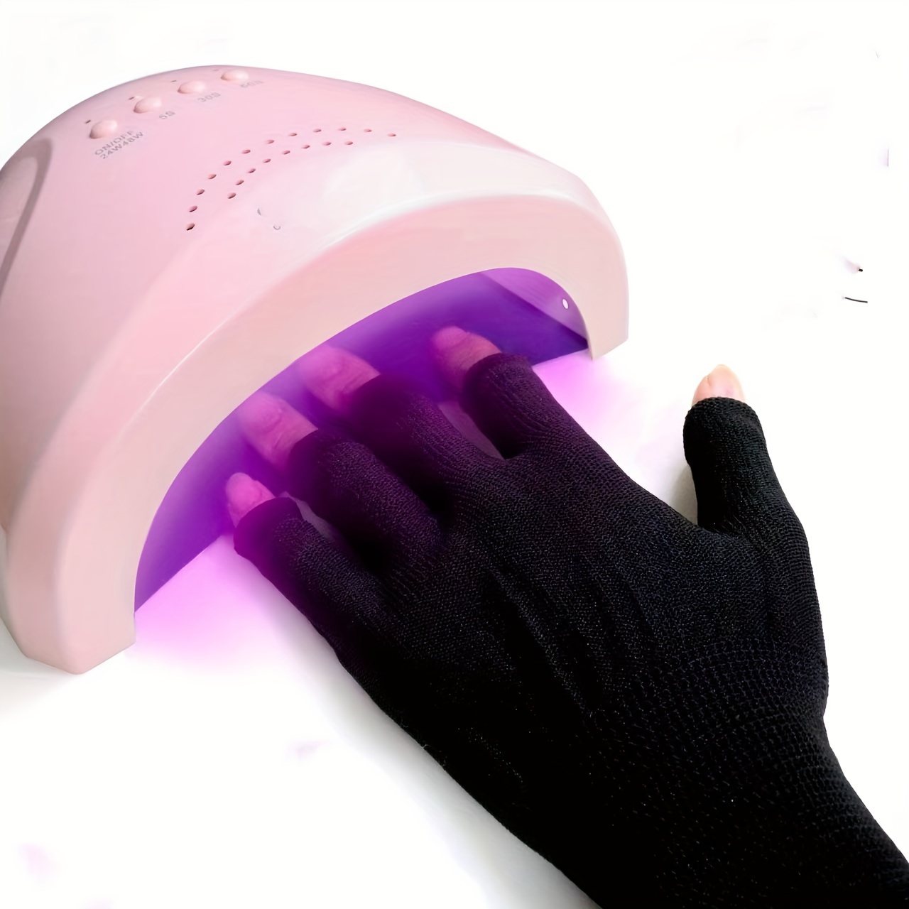Uv Protection Gloves For Nail Art, 1pair Anti-Uv Glove For Nail Lamp Light  Blocking