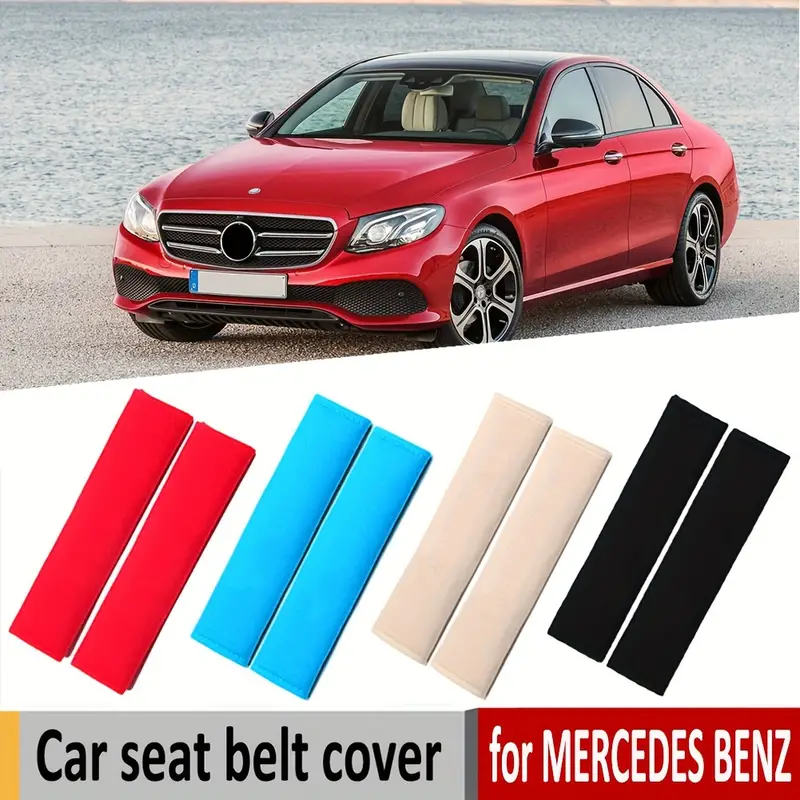 2 pièces couverture de ceinture de sécurité pour Mercedes Benz