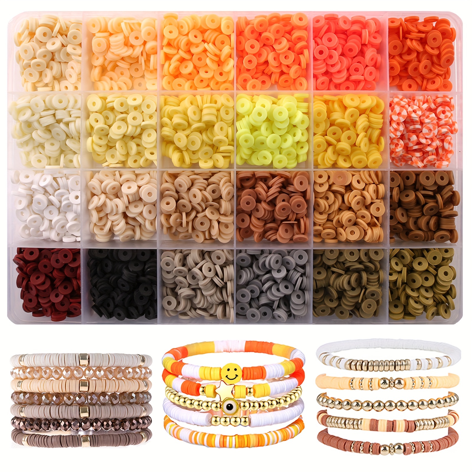 24 Colors Polymer Clay Beads For Jewelry Making - Temu