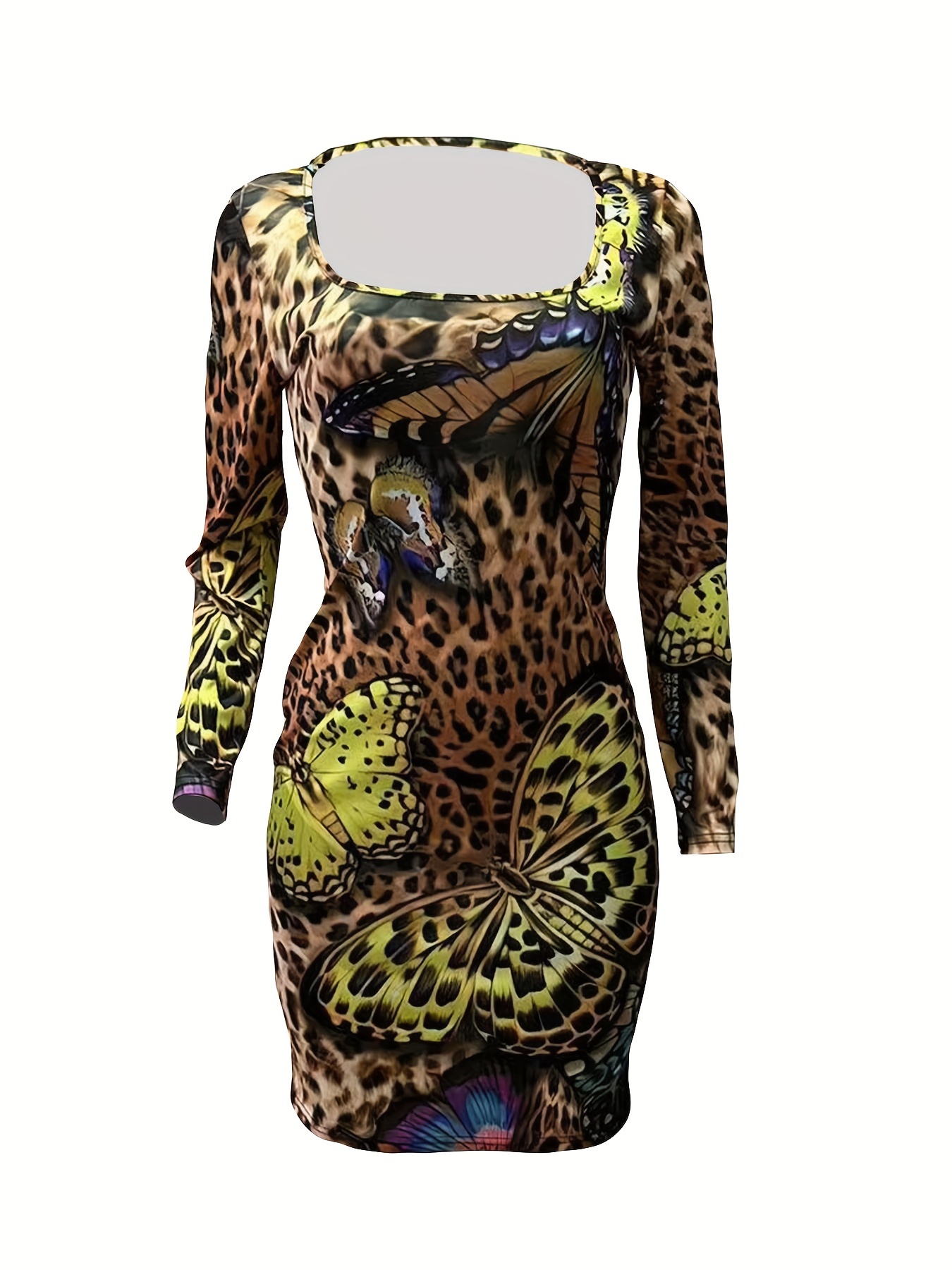 Leopard shop butterfly dress