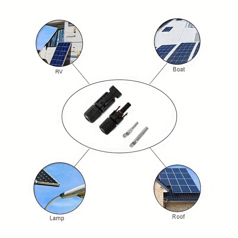 GEYA-5 pares de conectores de Cable de enchufe Solar para paneles solares,  sistema fotovoltaico, 30A