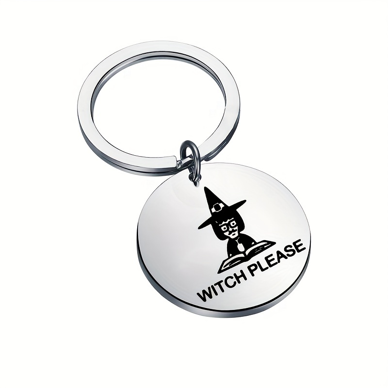 Personalized Hocus Pocus Silver Halloween Charm Keychain Gift and Party  Favor Haunted House Accessories