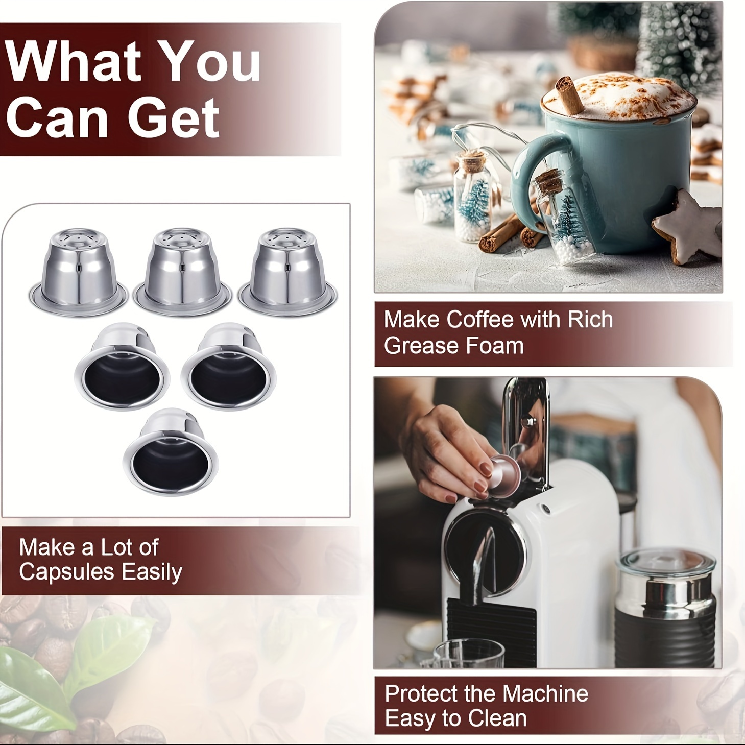 Cialde di caffè capsule Nespresso riutilizzabili per Nespresso