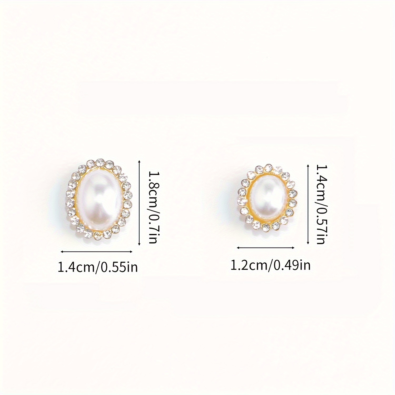 50pcs Flower Pearl Rhinestones Gold Base Shiny Crystals Stones Sew