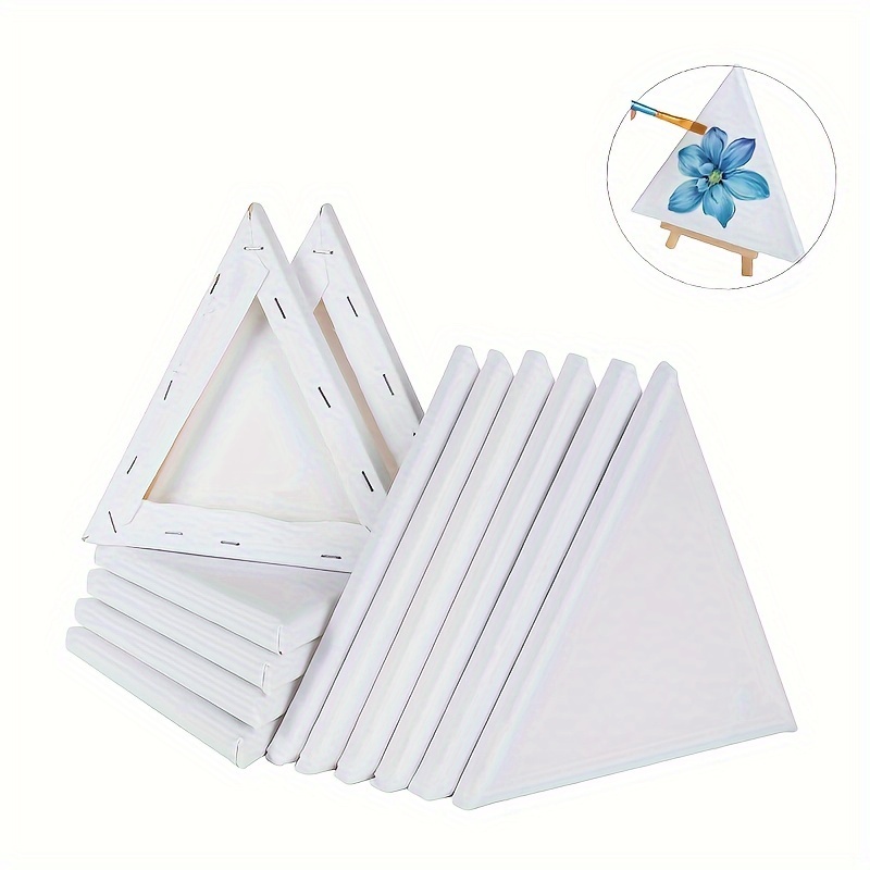 Triangle Canvas Panel Wood Painting Frame Cotton For Acrylic - Temu