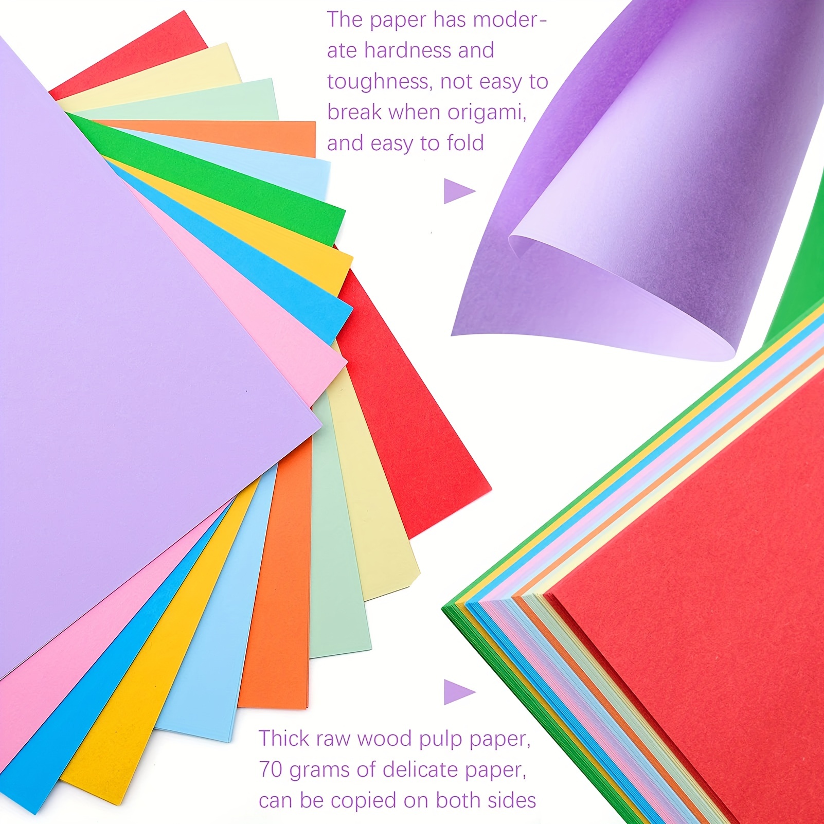 Colored Paper Color Printing Paper 10 Colors Mix Match - Temu