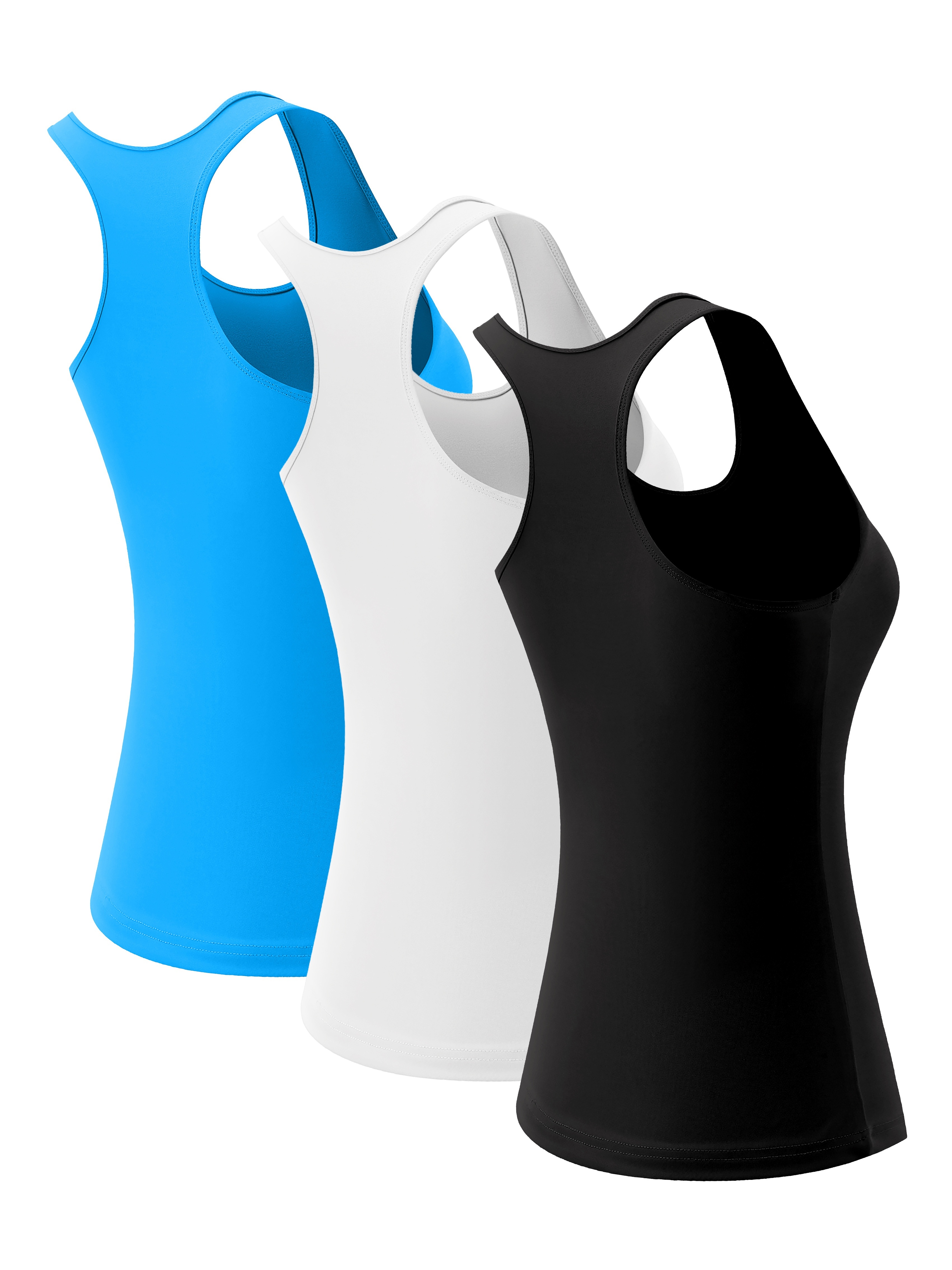 Buy Matymats Women's Sleeveless Tops Yoga Racerback Sports Vest Built in Bra  Running Athletic Workout Tank Tops Online at desertcartSeychelles