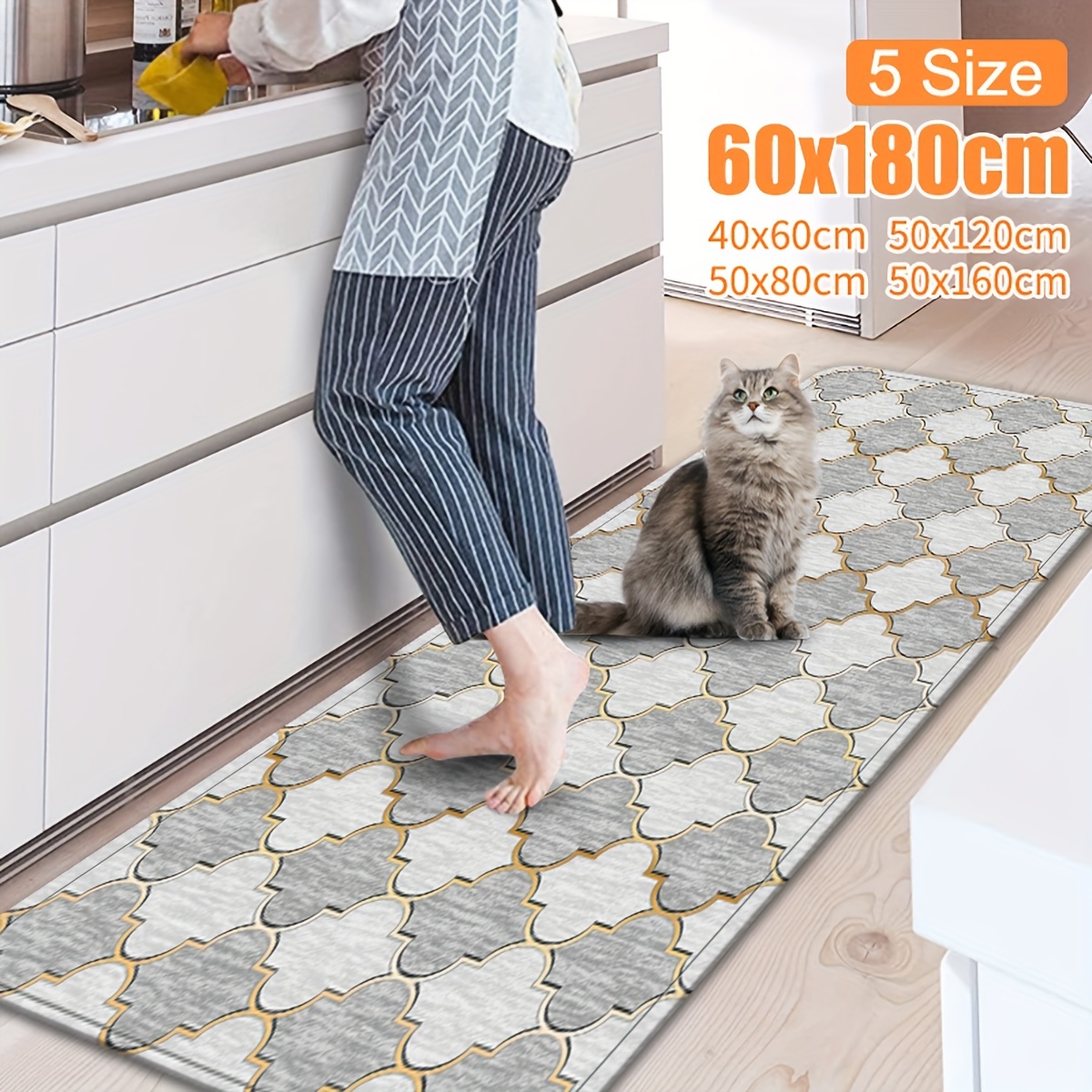 Anti Slip Kitchen Mat Floor Carpet Absorb Oil Kitchen Rugs Doormat Long  Hallway Runner Rug Bath Mat Entrance Easy To Clean Mats - AliExpress