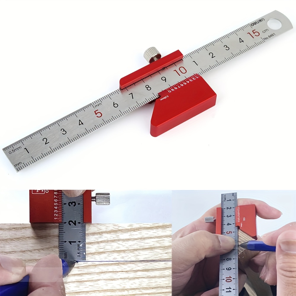 Aluminum Stitch Ruler Pointed Aluminum Ruler Positioning - Temu