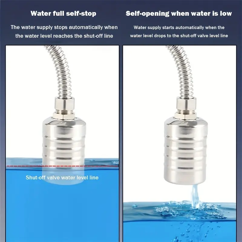 Stainless Steel Floating Ball Valve Automatic Water Level Control Valve  Float Valve Water Tank Water Tower Shutoff Valve - Temu