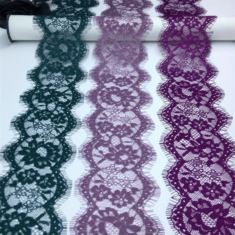 3 Meters Colorful Eyelash Lace Wide Lace Trim Floral Pattern - Temu