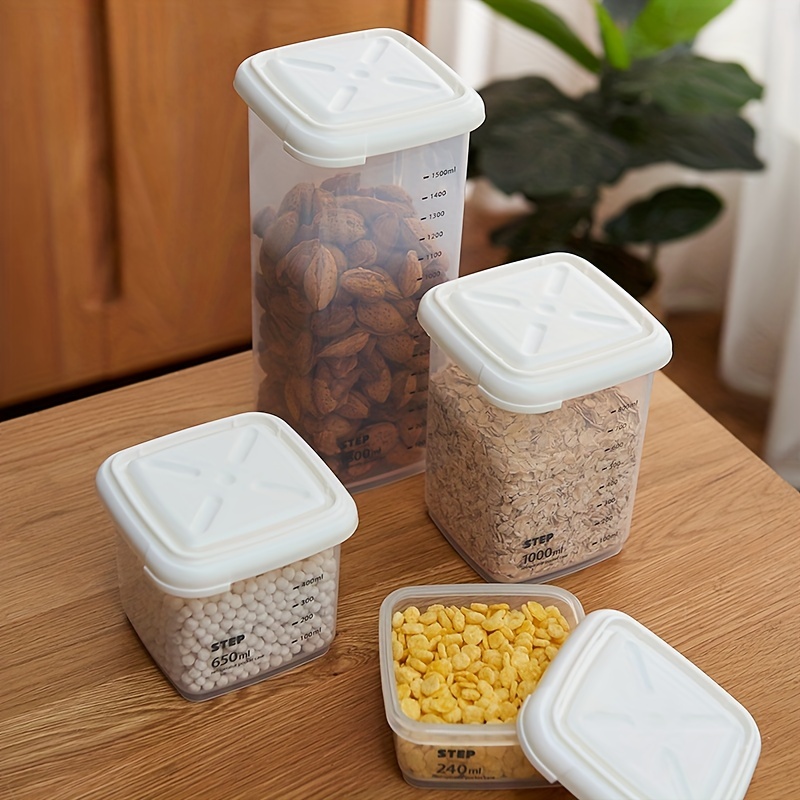 1pc Clear Random Color Food Storage Box, Food Storage Container