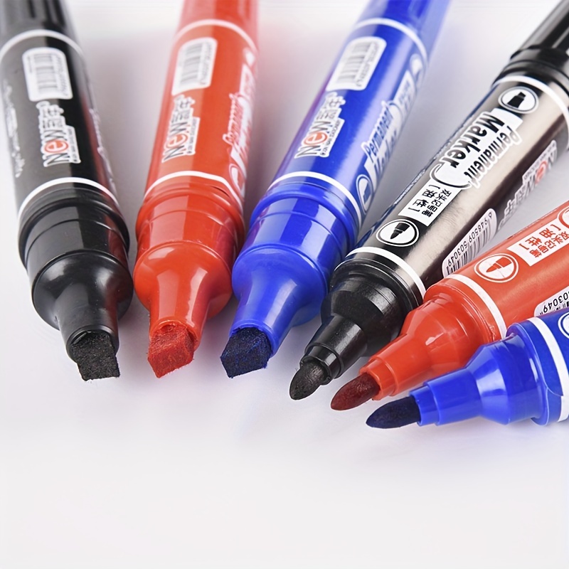 Cheap 3pcs Oil ink Permanent Marker pen Waterproof Black Blue Red