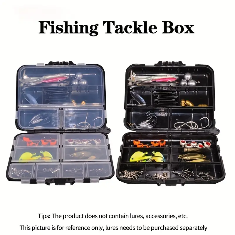 Portable Fishing Tackle Box Plastic Fishing Lure Hook Rig - Temu