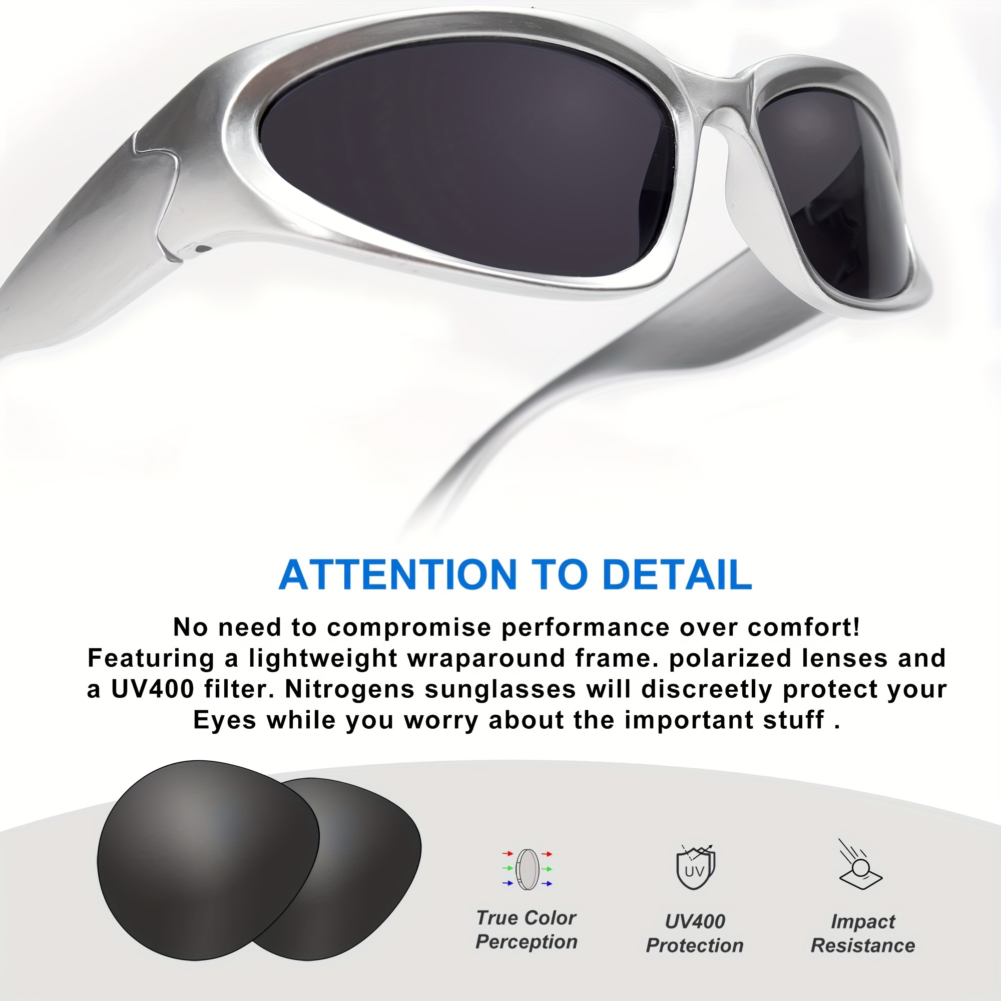 Wrap Around Sunglasses - light weight