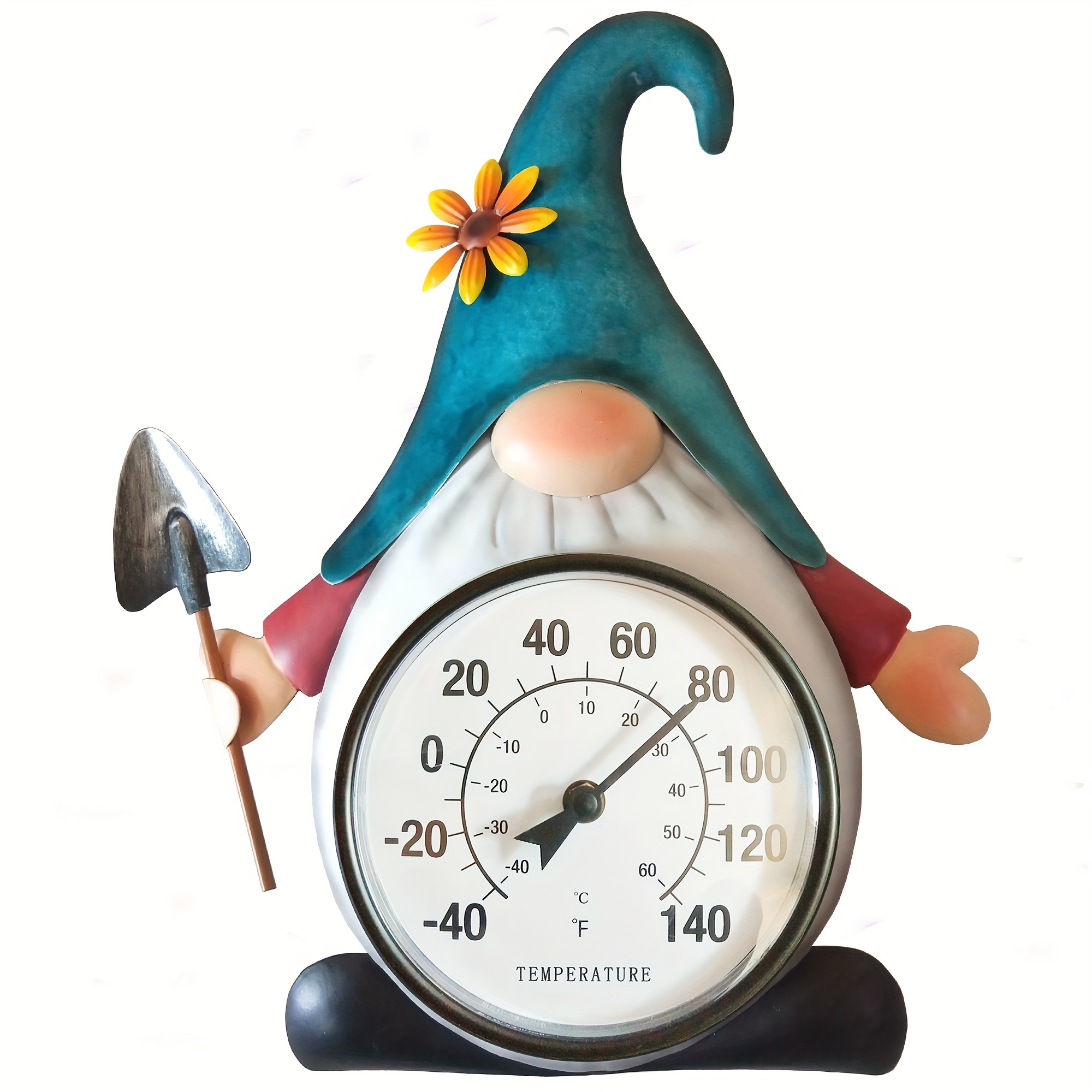 Metal Gnome Thermometer Indoor Outdoor Wall Art Decor Plaque - Temu