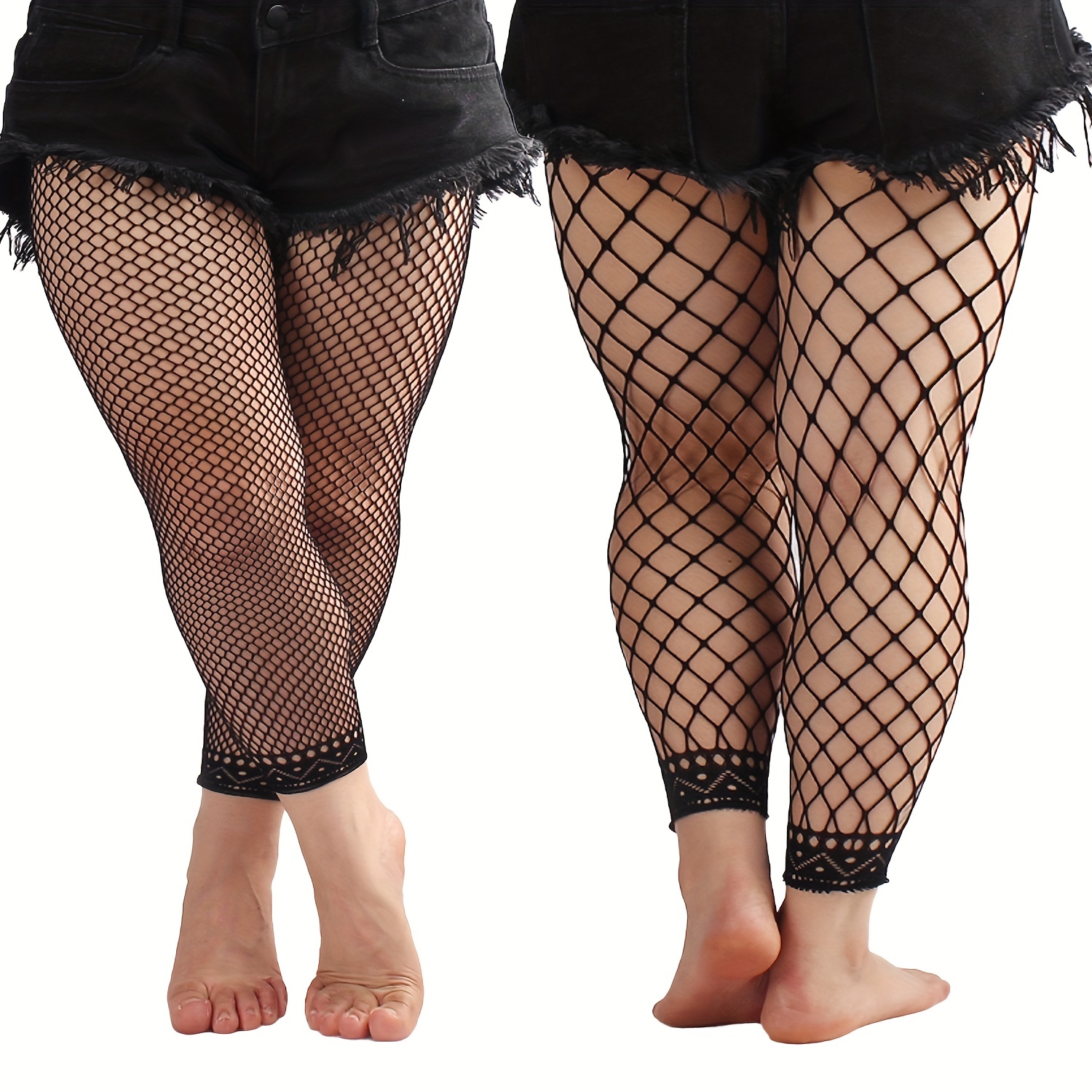 Sexy Women High Waist Fishnet Stretchy Tights Footless Pantyhose Stockings  Pants