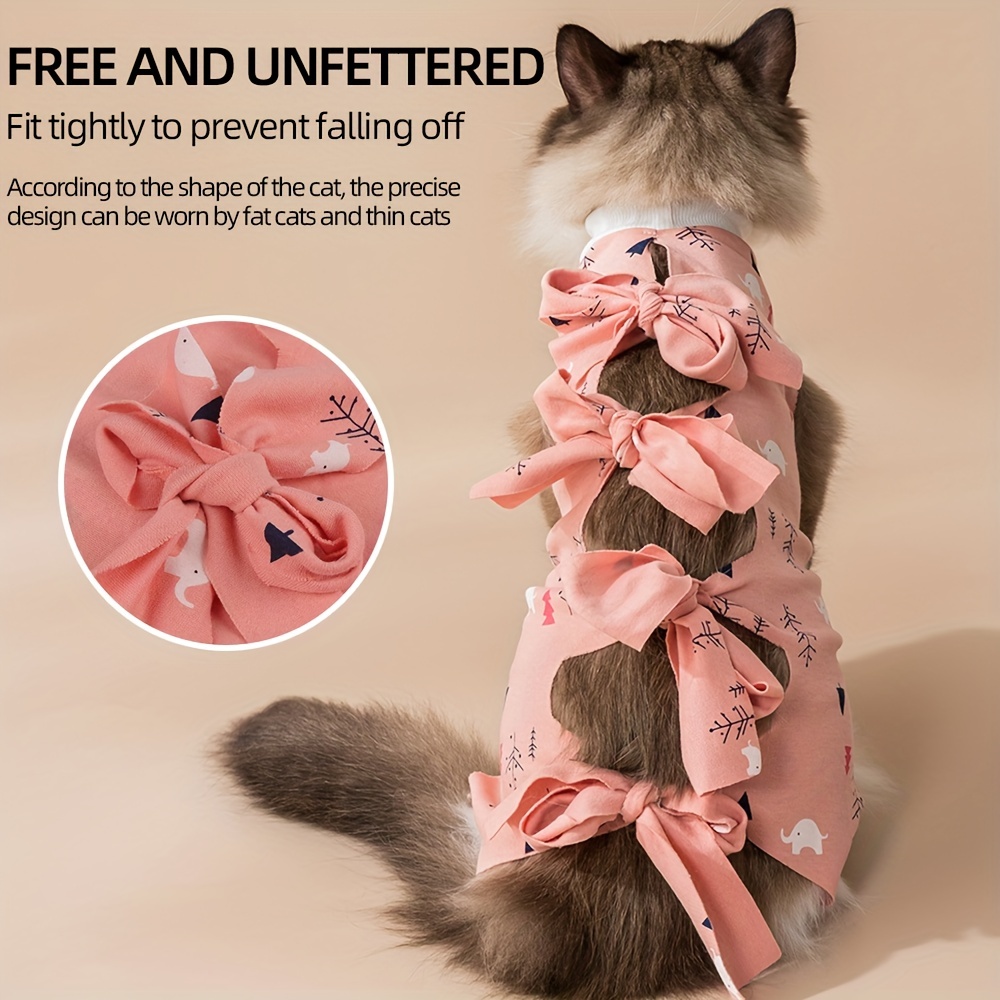 Cat Neutering Suit Surgical Rehabilitation Pet Clothing Prevent Licking  Wounds After Surgery Pure Fabric Is Very Comfortable To Wear - Pet Supplies  - Temu