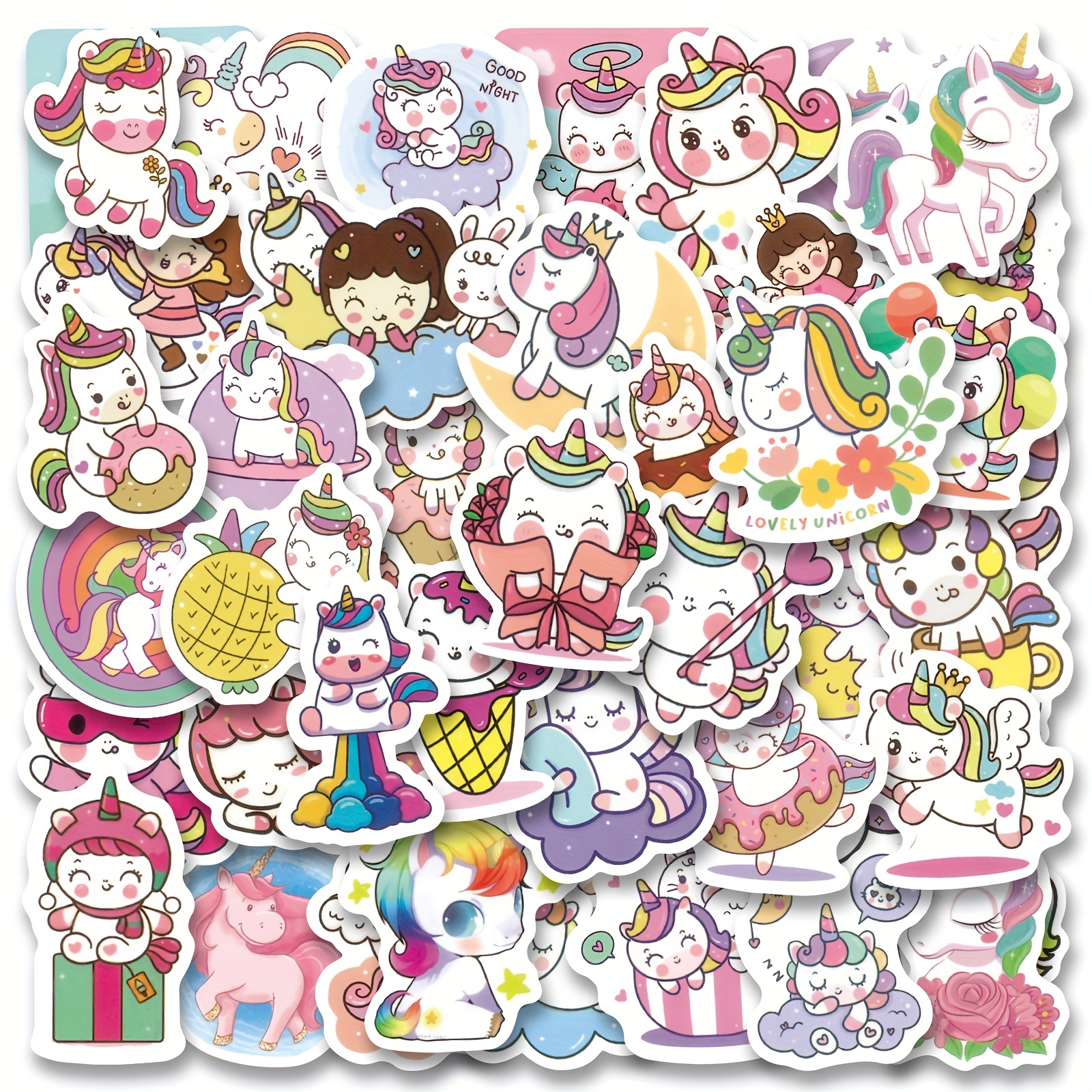 All Girl Stickers, 12x12 Sticker, Scrapbook Paper, Dream Big Stickers,  Princess Stickers, Unicorn Stickers, Girl Stickers, Girl Gifts, 9 