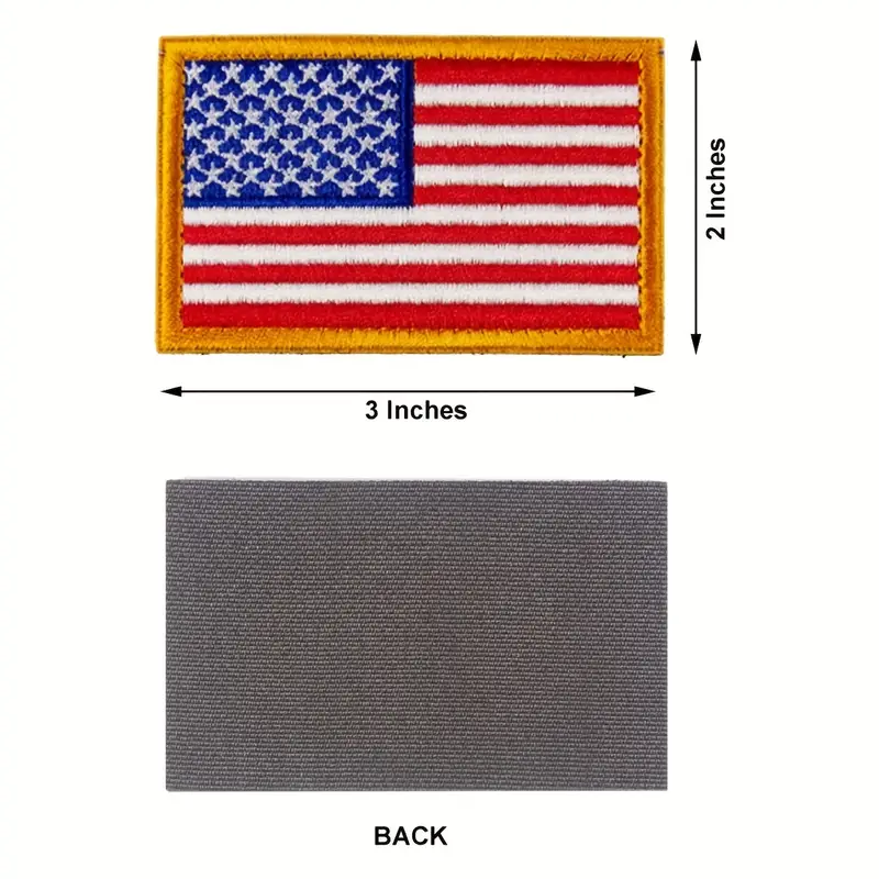 LARGE 5x3 Authentic mil spec - Color Tactical Us USA Flag Patch (Choose  Color) hook/loop — Empire Tactical USA
