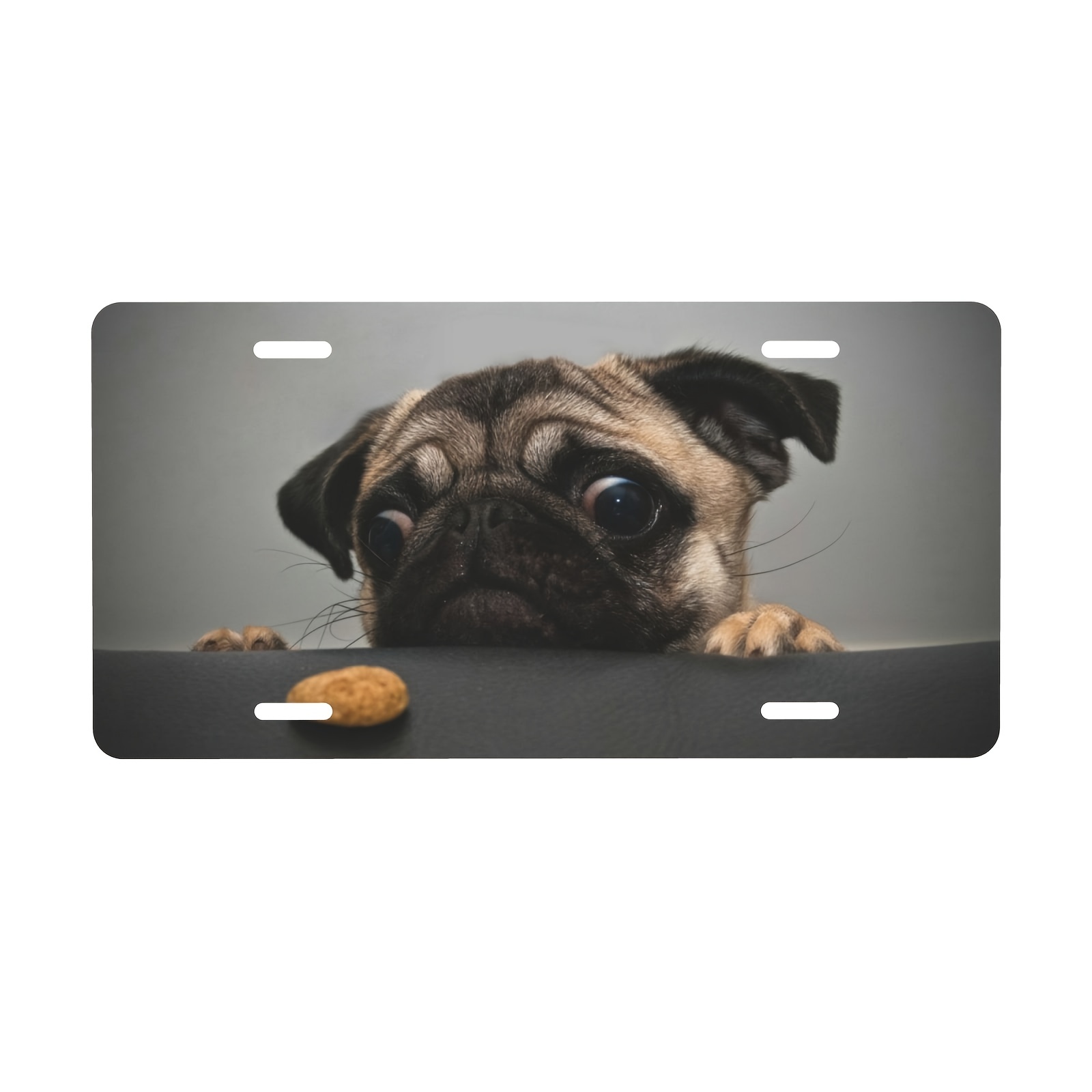 1PC License Plate PUG Dog Poster | Aluminum Novelty License Plate | Car Front License Plate | Our Store