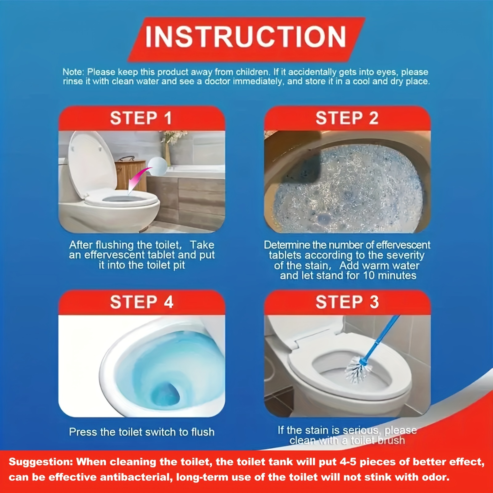 Automatic Toilet Bowl Cleaner Toilet Cleaning Effervescent - Temu