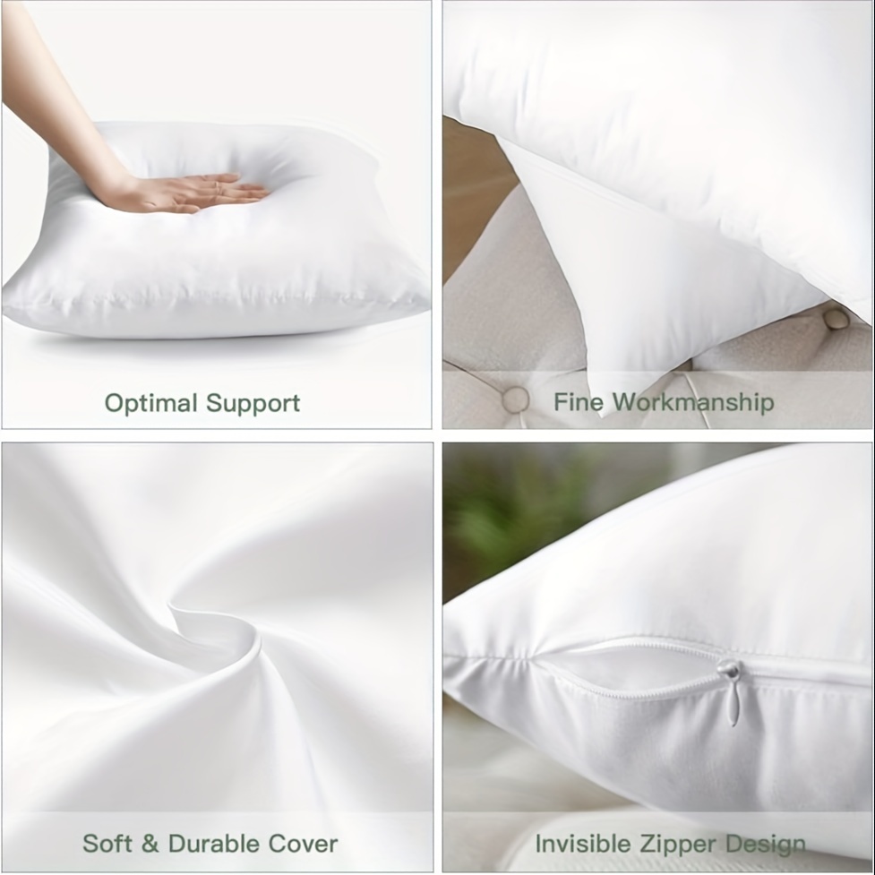Throw Pillow Inserts Square Cushion Inner Core Soft Fluffy - Temu