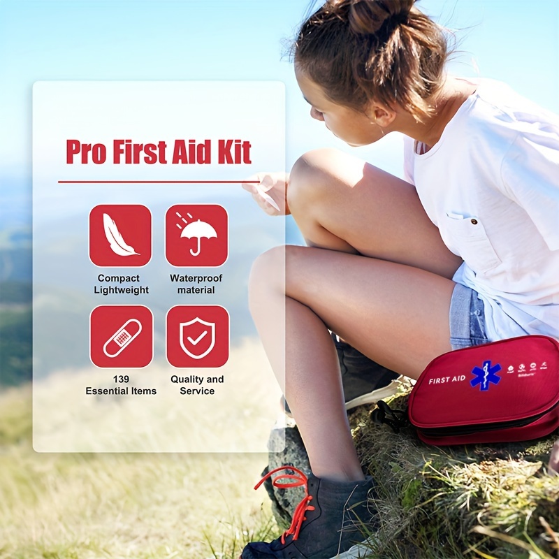 Waterproof First Aid Kit Lightweight Portable Emergency Camping