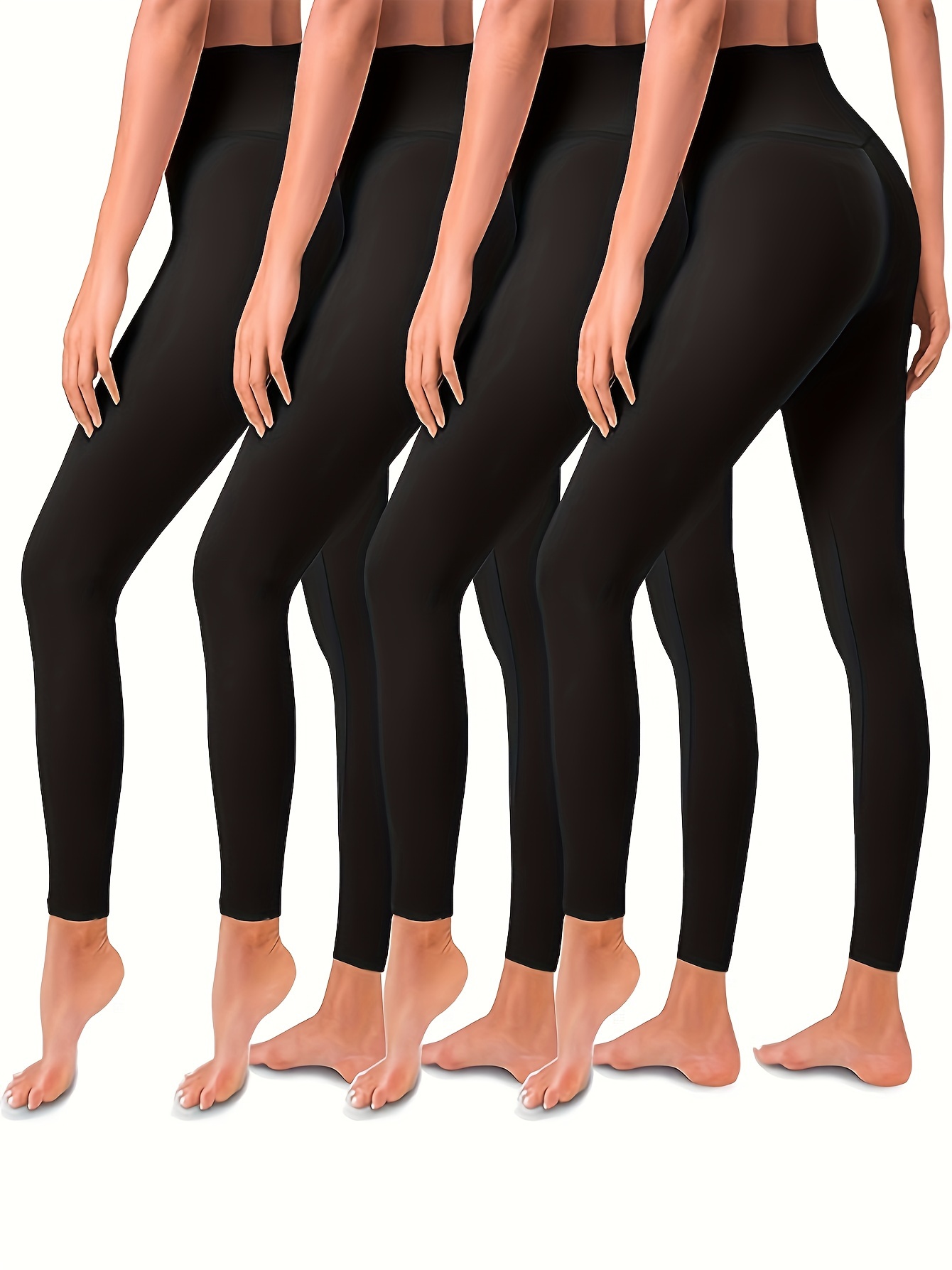 Women's Tummy Control Leggings Quick Dry Butt Lifting Body - Temu