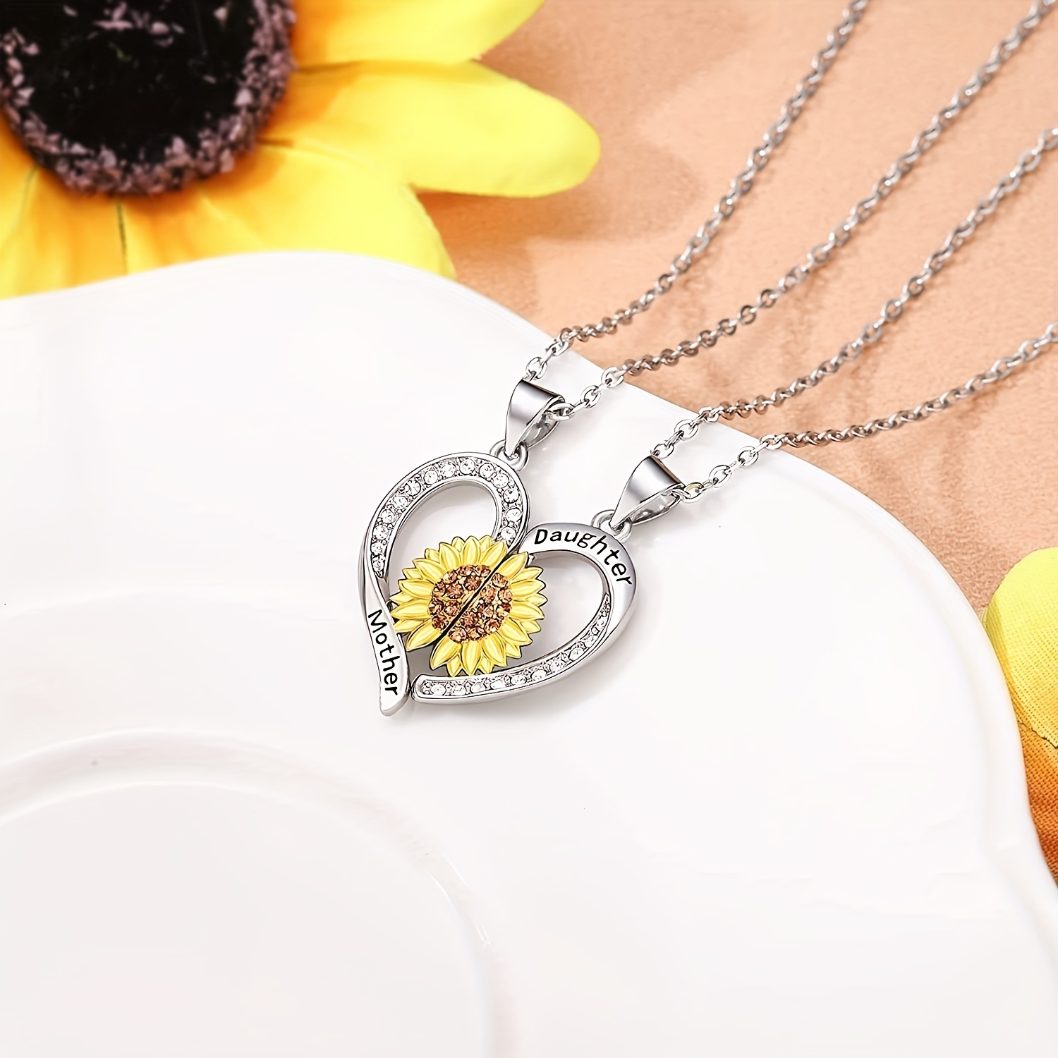 Sunflower Necklace Mothers Day Gift, Mother's Day Gift, Mother