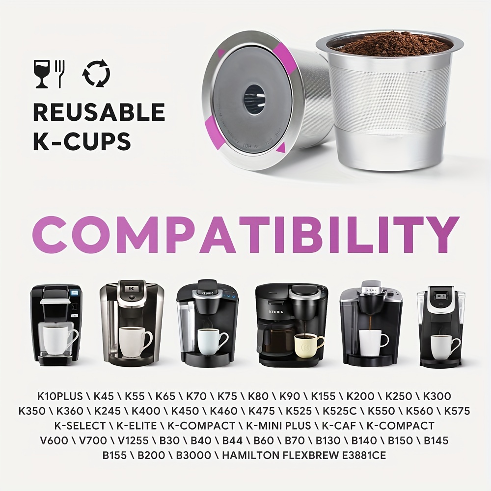 再利用可能な K カップ コーヒーフィルター 1 個 キューリグ用
