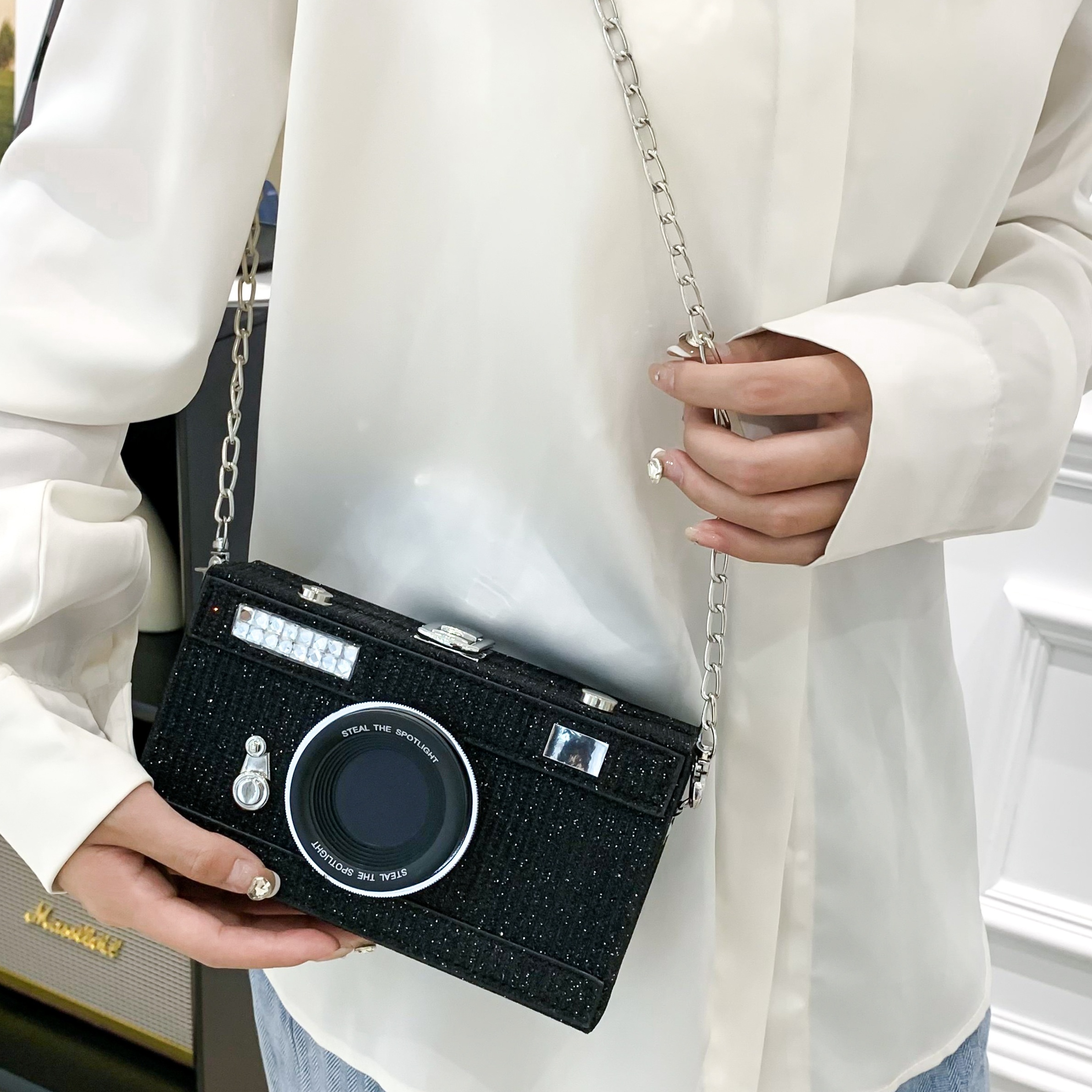 Bolsa de mano para fotografía y lente de cámara