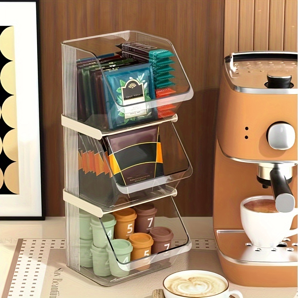 Storage Divider Box Tea Bag Storage Box Drawer Coffee Capsule