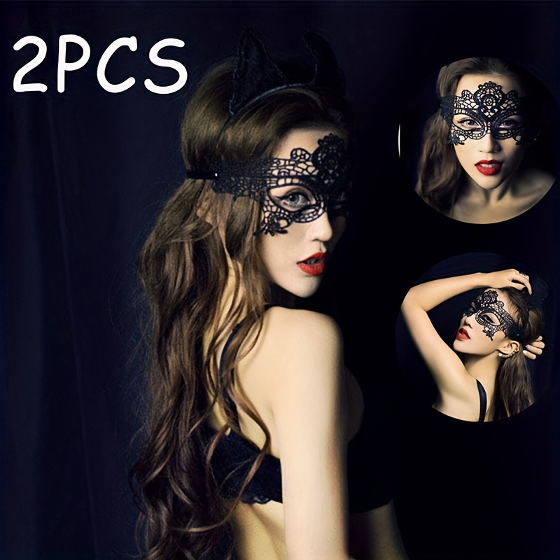 Máscara veneciana de plumas para mascarada, Mardi Gras, Burlesque para  mujer, máscaras de plumas venecianas Cospaly