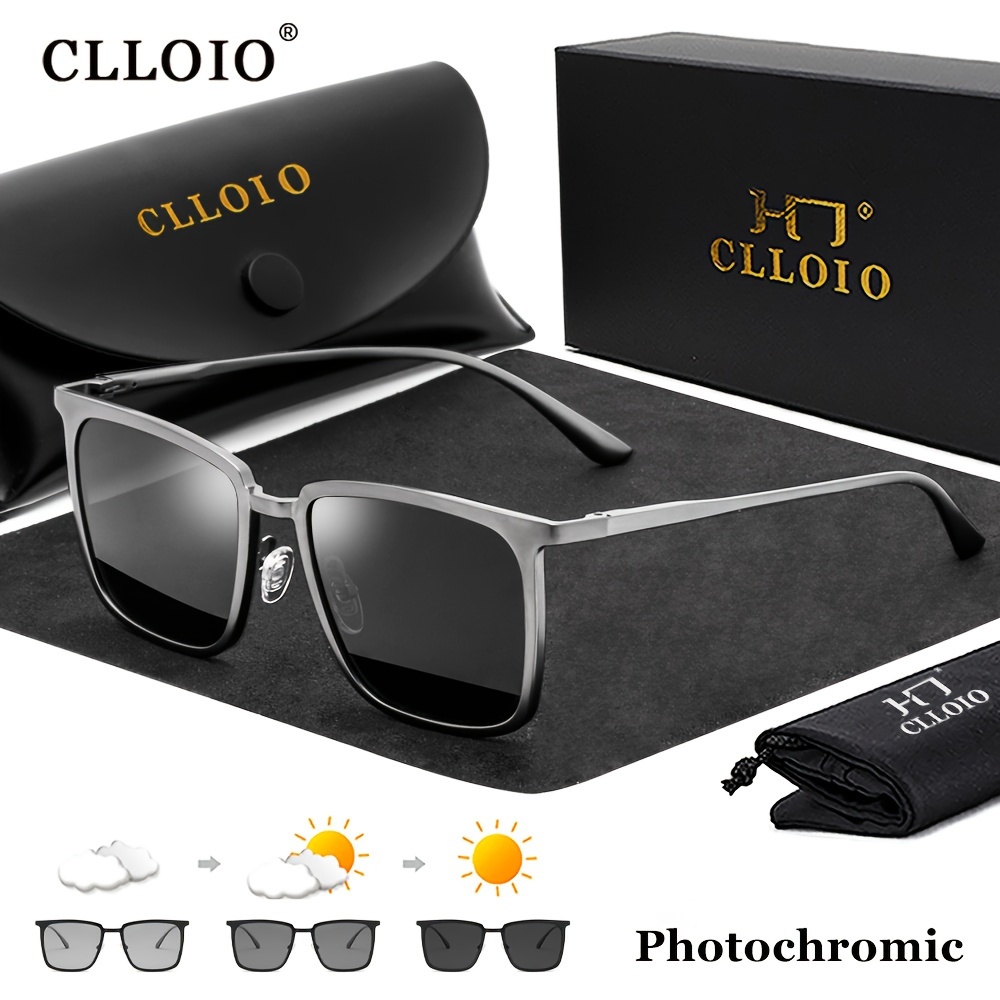 Fashion Photochromic Sun Glasses Men Anti Blue Light Glasses Frame  Polarized Sunglasses @ Best Price Online