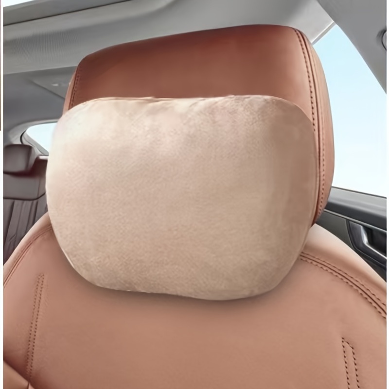 Travel Leather Neck Car Pillow Car Seat Headrest Cushion Driving