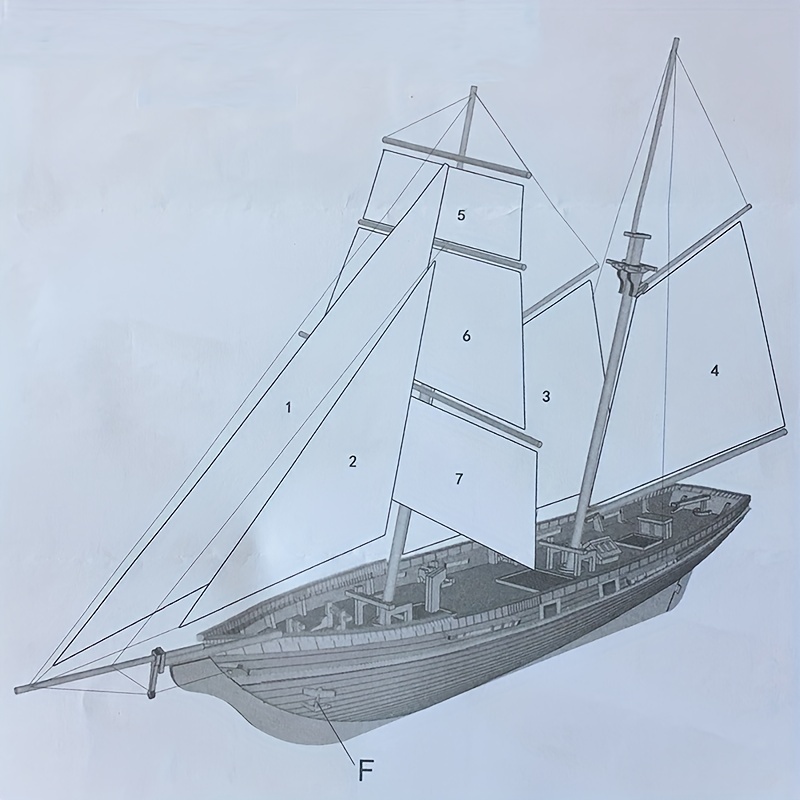 

Wooden Assembled "newport" Classical Western Sailing Ship 1/70 Baltimore Schooner Assembled Ship Model