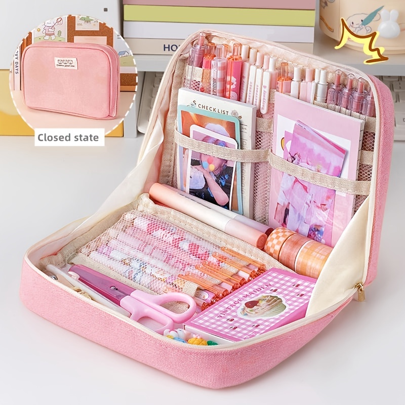 Animal Korea Style Roll Up Pencil Case For Girl Students Pen Storage Bag  School Pencil Box Stationery Escolar Kids Birthday Gift