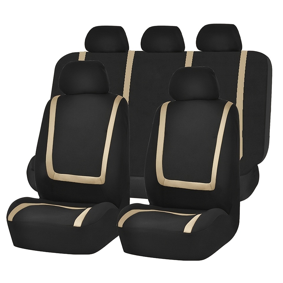 Universal Fit Car Seat Cover Full Set Front Rear Pack Fit - Temu