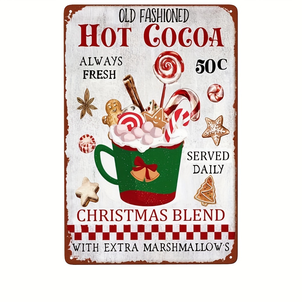 Custom Signs Personalized Christmas Winter Hot Cocoa Bar - Temu