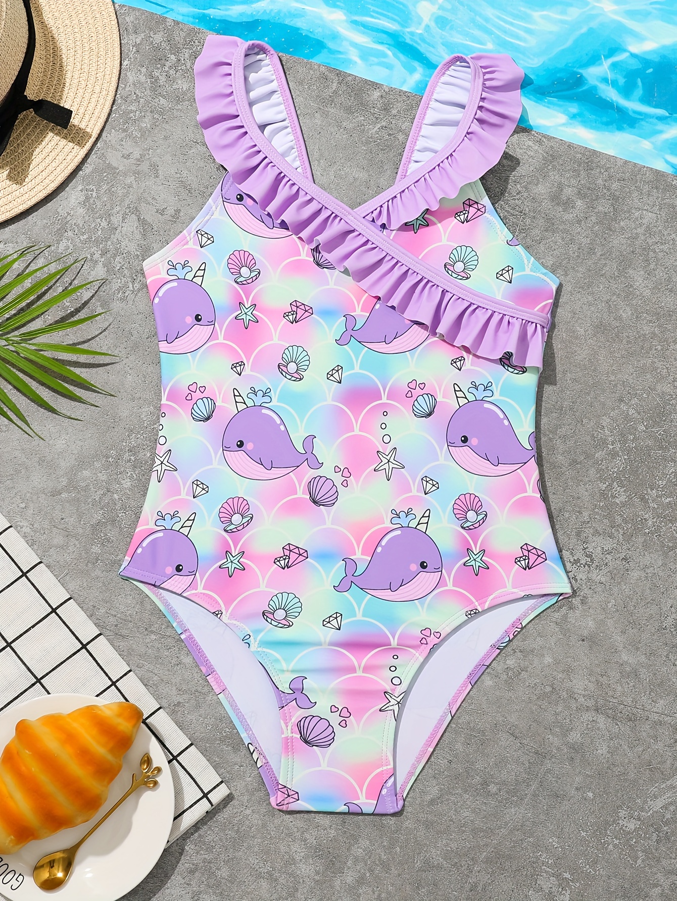 ASEIDFNSA Toddler Bathing Suit Extra Small Swimsuits Fashion Summer  Swimwear Girls Print Training Clothes Kids Swimsuit Baby 211Y Girls Swimwear