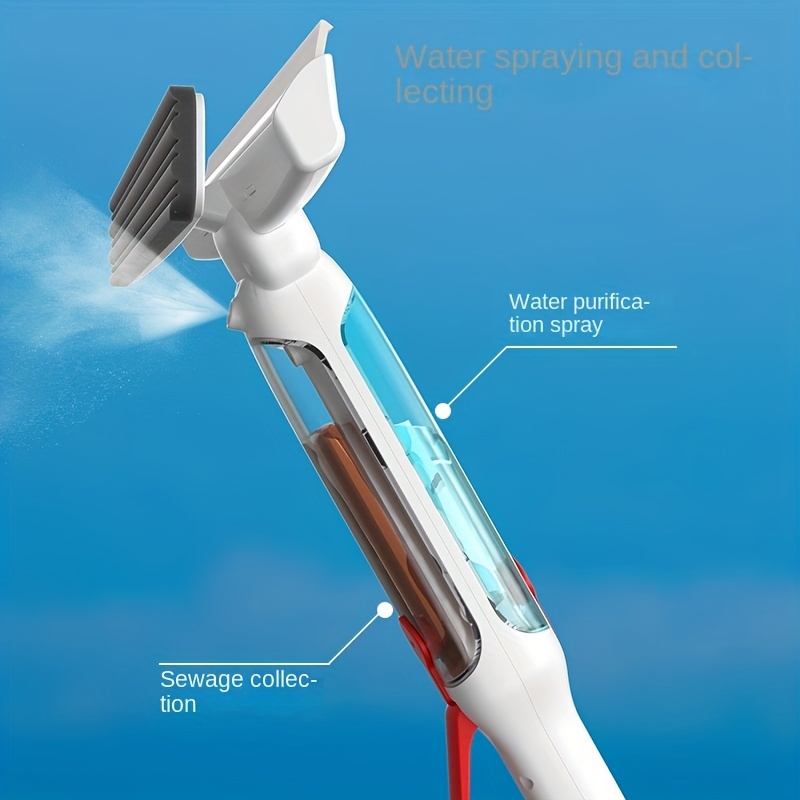 1 Spray Mop With Scraper For Window Cleaning And Mopping - Temu