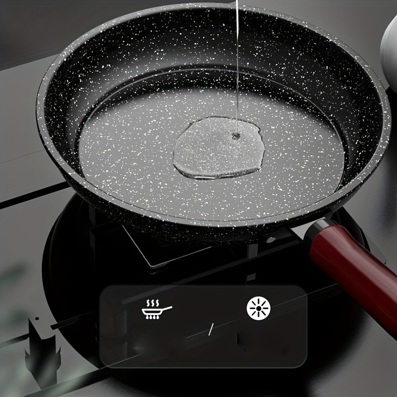 Non-stick Frying Pan Stone Wok, Pancake Egg Steak Frying Pot Pizza Pancake  Pans Cooking Tools Wok - Temu