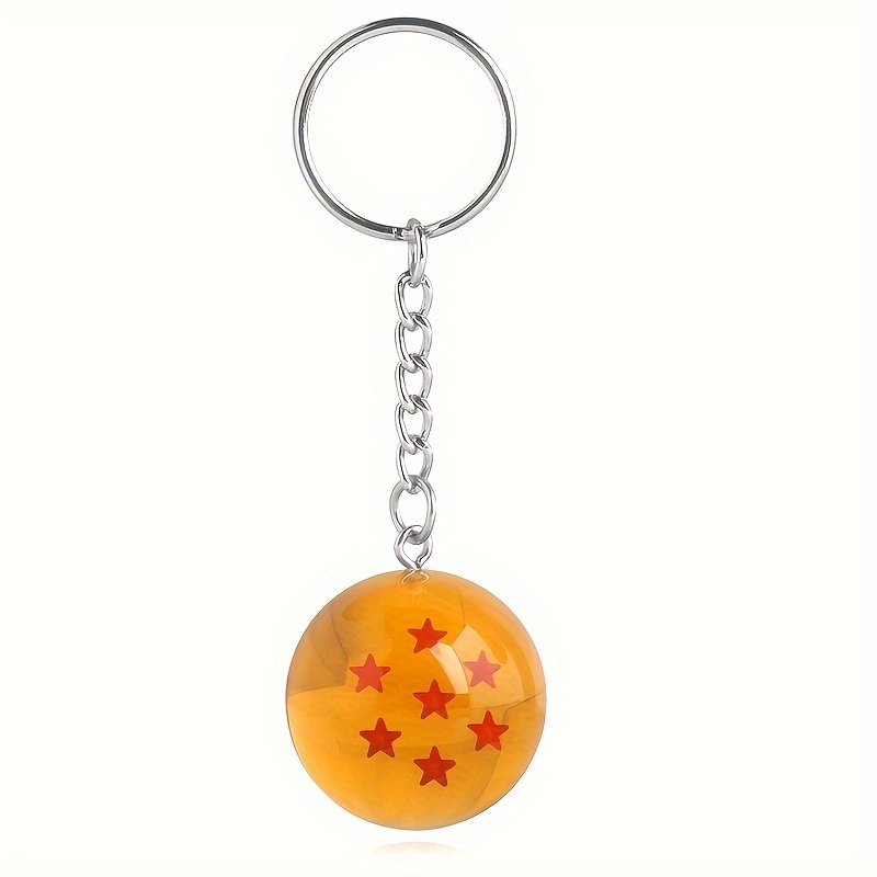 1pc Anime Dragon Ball Series Keychain for Men, 1 2 3 4 5 6 7 Star Balls Pendant Keychain,$1.99,Temu