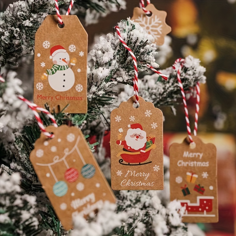 Christmas Tags With String - Temu