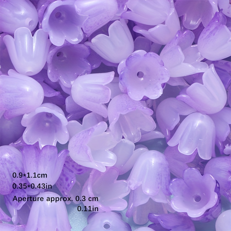 Acrylic Transparent Lily Of The Valley Flower Horn Flower Loose