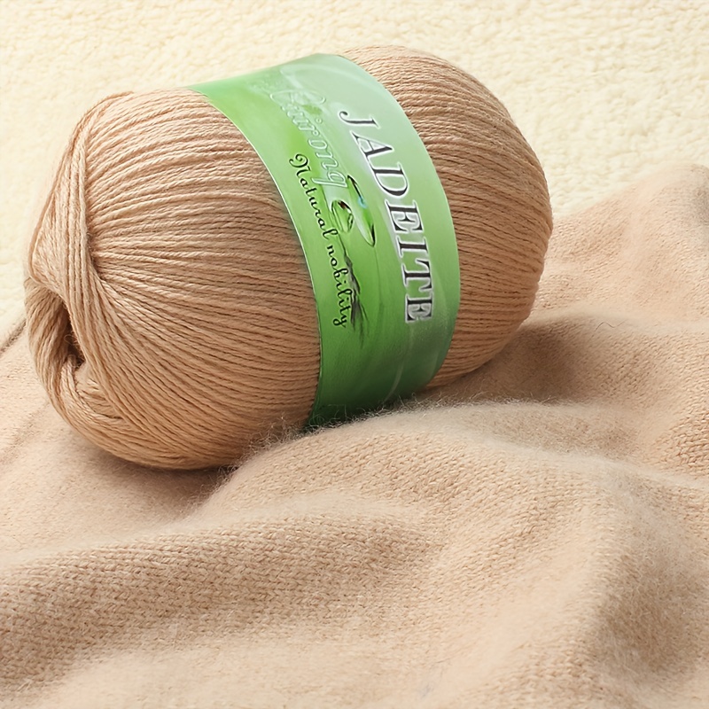 1pc 50g Light Brown Soft Skin-friendly Cashmere Yarn, For Diy