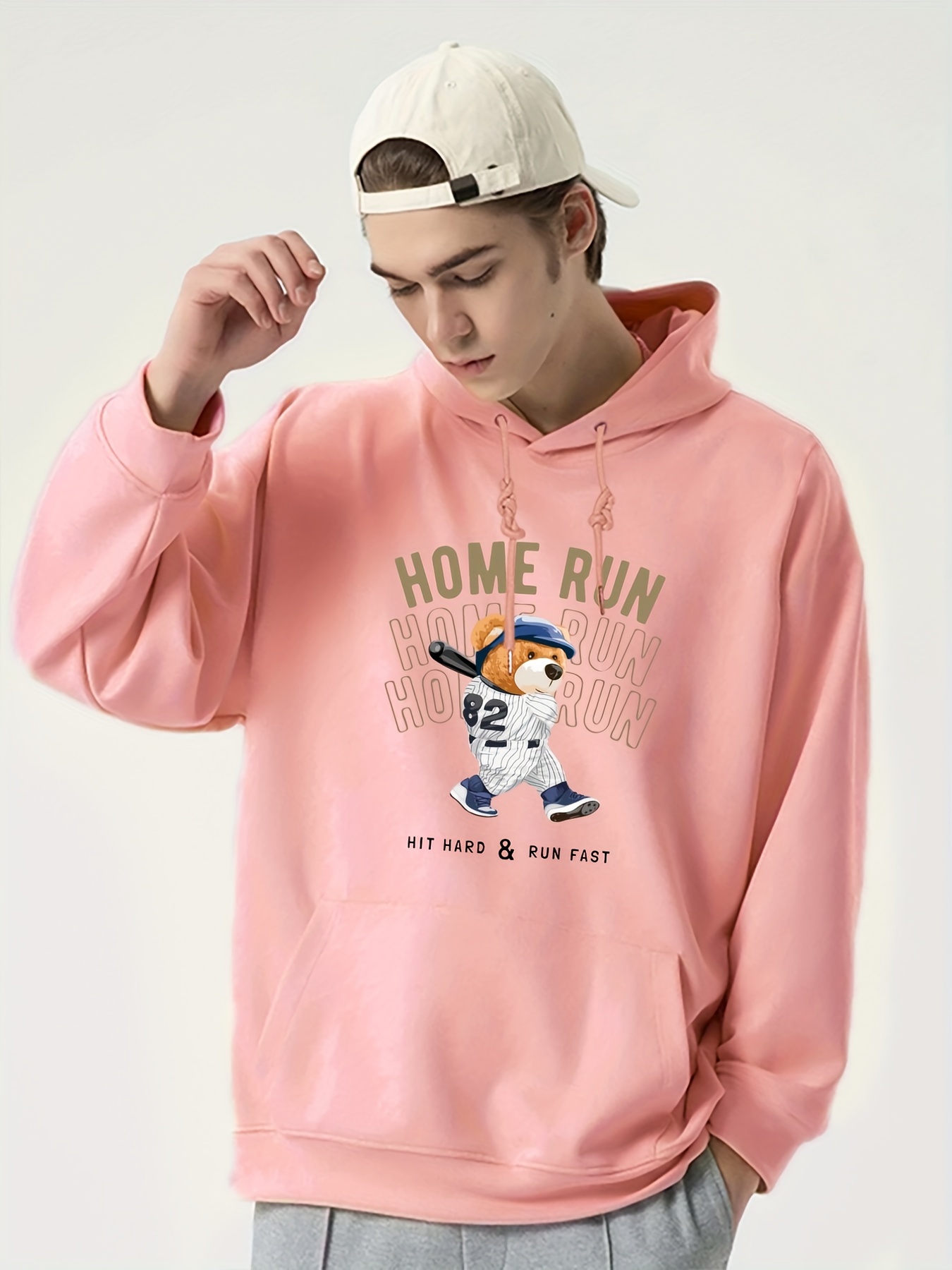 Light Pink Baseball Jacket | Bong Ye Bun - Behind Your Touch XXL